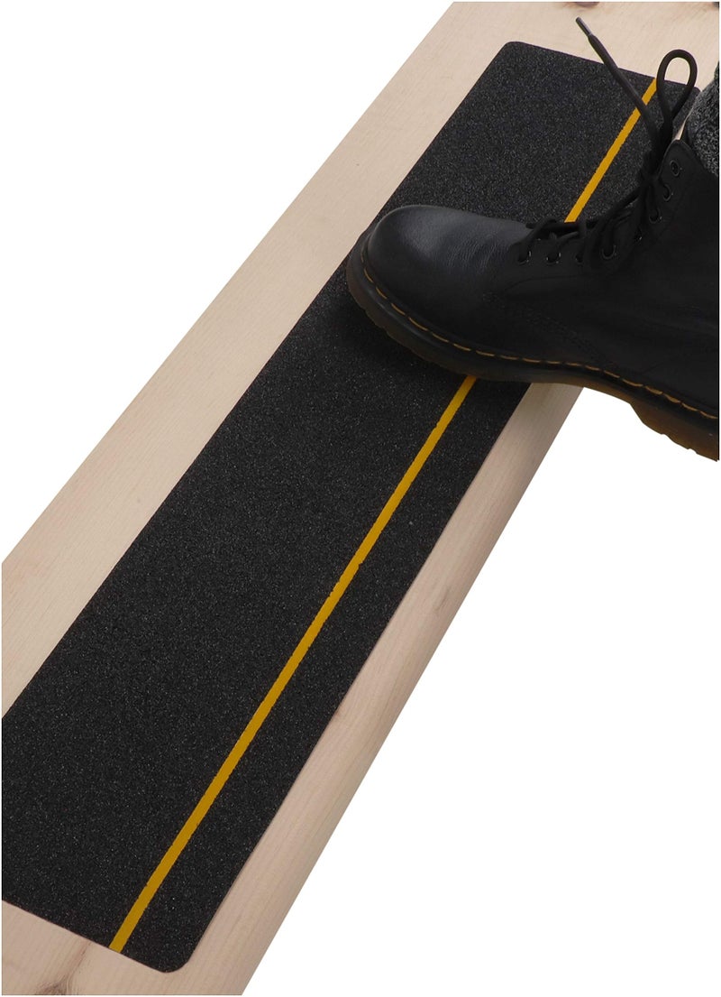 FINEHOUS 6â€x30â€ Non-Slip Stair Treads Outdoor â€“ (10-Pack) Reflective Anti-Slip Tape - Image 1